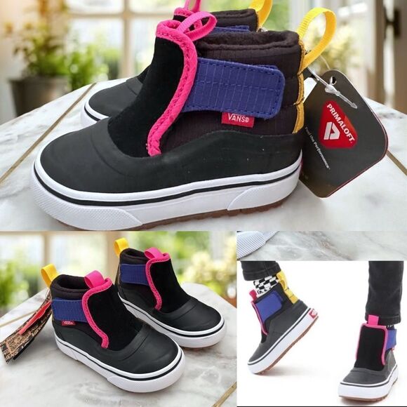 VANS Toddler Girl Boys Slip-On Hi Terrain V MTE Insulated Snow Winter Boots Sz 5 - Picture 1 of 13